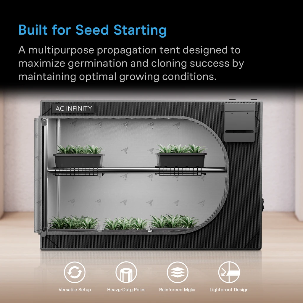 Advance Propagation Grow Tent for Indoor Plant Growing, 2000D Oxford Canvas, 24" x 24" x 36"