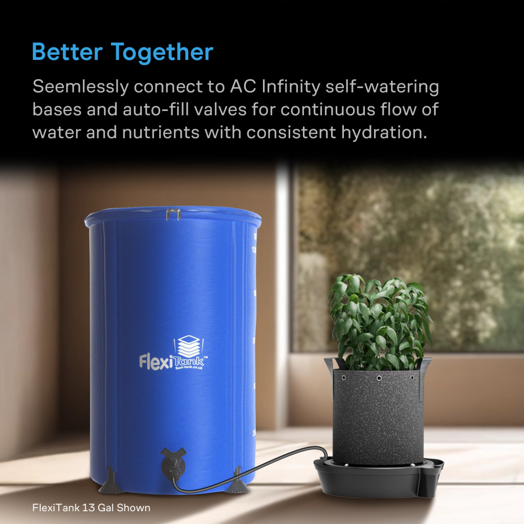 FlexiTank 60 Gallon Collapsible Reservoir with Click Fit Adapter and Filter