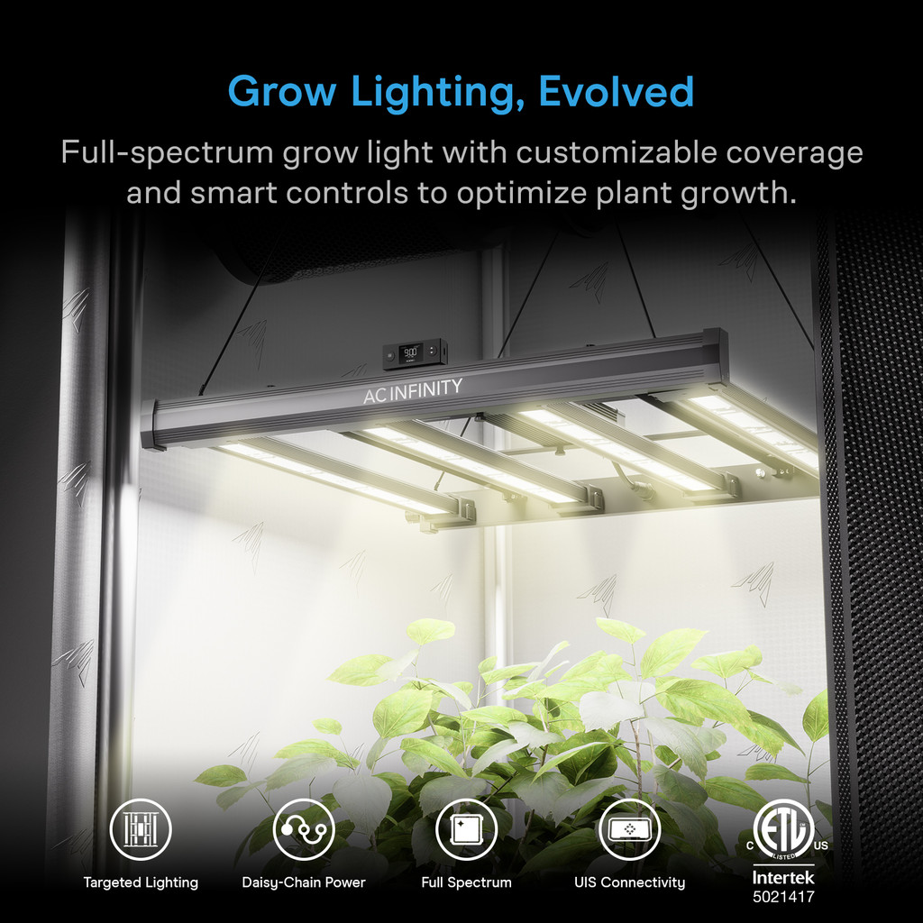 IONPRIME 10,  Grow Light 1000W, Adjustable Angle Full Spectrum LED 5x5 Coverage