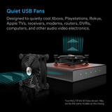 Dual 120mm Quiet USB Fan