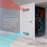AV Equipment Room and Closet Cooling Fan