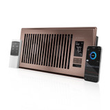 AIRTAP T4 Bronze, Register Booster Fan for 4” x 10” Register Holes, Improves Heating & Cooling from AC Vents, with 10-Level Speeds and Bluetooth Integrated App Control