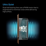 AIRTAP T4 Bronze, Register Booster Fan for 4” x 10” Register Holes, Improves Heating & Cooling from AC Vents, with 10-Level Speeds and Bluetooth Integrated App Control