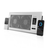 AIRTAP T4 White, Register Booster Fan for 4” x 10” Register Holes, Improves Heating & Cooling from AC Vents, with 10-Level Speeds and Bluetooth Integrated App Control