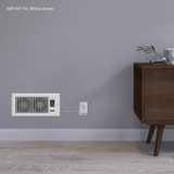 AIRTAP T6 White, Register Booster Fan for 6” x 10” Register Holes, Improves Heating & Cooling from AC Vents, with 10-Level Speeds and Bluetooth Integrated App Control