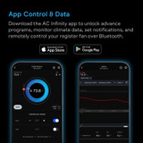 AIRTAP T6, Smart Register Booster Fan 6" x 10" White