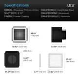 CLOUDWAY T10, Whole House Fan 10" with Temperature Controller