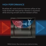 Quiet Duct Booster Fan for Attics, Workshops, Basements, Kitchens and Bathrooms