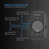 Quiet Duct Booster Fan for Attics, Workshops, Basements, Kitchens and Bathrooms