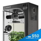 Complete Grow Tent Kit with Fan Filter Ducting Combo, 6” Clip Fan, Full Spectrum LED Grow Light Board Complete Grow Tent Kit with Fan Filter Ducting Combo, 6” Clip Fan, Full Spectrum LED Grow Light Board