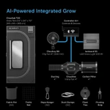 Complete Grow Tent Kit with Fan Filter Ducting Combo, 6” Clip Fan, Full Spectrum LED Grow Light Board