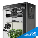 Complete Grow Tent Kit with Fan Filter Ducting Combo, 6” Clip Fan, Full Spectrum LED Grow Light Board Complete Grow Tent Kit with Fan Filter Ducting Combo, 6” Clip Fan, Full Spectrum LED Grow Light Board