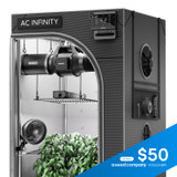 Complete Grow Tent Kit with Fan Filter Ducting Combo, 6” Clip Fan, Full Spectrum LED Grow Light Board