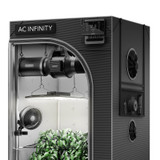 Complete Grow Tent Kit with Fan Filter Ducting Combo, 6” Clip Fan, Full Spectrum LED Grow Light Board