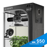 Complete Grow Tent Kit with Fan Filter Ducting Combo, 6” Clip Fan, Full Spectrum LED Grow Light Board Complete Grow Tent Kit with Fan Filter Ducting Combo, 6” Clip Fan, Full Spectrum LED Grow Light Board