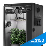 AI Grow Tent System 4x4, Integrated Controls with Dynamic AI, 4-Plant Kit