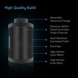 Air Filtration Kit 4" with AI Environment Controller, Upgraded Inline Fan, Carbon Filter