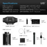 Air Filtration Kit 4" with AI Environment Controller, Upgraded Inline Fan, Carbon Filter