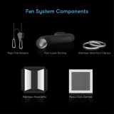 CLOUDWAY S12, Whole House Fan 12" with Wireless Speed Controller