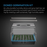 Germination Kit with Sturdy Drip Tray, 5x8 Cell Seedling Tray, and Vented Height Extension Panels, for Seed Starting, Propagation, Cloning Plants