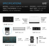 Germination Kit with Sturdy Drip Tray, 6x12 Cell Seedling Tray for Seed Starting, Propagation, Cloning Plants