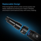 High Precision Digital pH Pen with ±0.01 pH Accuracy and Interchangeable Probe, Nutrient Test pH Meter for Water Hydroponics Plants, Gardening, Aquariums, Swimming Pools