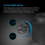 Portable Electric Spray Bottle, USB Rechargeable with Adjustable Nozzle Spout for Plants Fertilizing Gardening Pesticides and Cleaning 