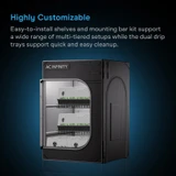 Advance Propagation Grow Tent for Indoor Plant Growing, 2000D Oxford Canvas, 24" x 24" x 36"