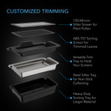 Large Trim Tray System, Interchangeable 3-Tray & 2-Screen Kit
