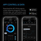 WiFi Outlet Controller, Independent Programs for Two Devices, Desktop Digital Thermostat with Temperature, Humidity, VPD, and Timer Controls, For Heat Mats in Seed Starting and Cloning