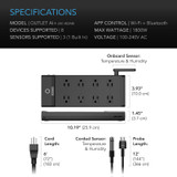 Environment Controller, Smart WiFi Outlets, Dual-Zone Temperature Humidity, AI Targeting, Expandable Sensors, Individual Control, 1800W