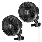 Grow Tent Clip Fan with Redesigned Long-Life EC Motor, Custom 10 Dynamic Wind Speeds, Weatherproof IP-54, Quiet Operation for Hydroponics Circulation Cooling