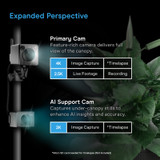 Dual Vision AI Grow Camera, 4K Stills, 2.5K Live View, Thermal Imaging, Plant Health & Growth Analysis, Timelapse, Night Vision, Real-Time Alerts, WiFi App, Made for Grow Tents