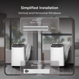 Auto Heating and Cooling, Portable, 48 DB Quiet, Drainage-Free, App / Voice / Remote Control