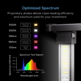 IONPRIME 6,  Grow Light 500W, Adjustable Angle Full Spectrum LED 4x4 Coverage