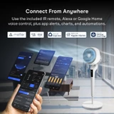 AC Infinity smart home air circulator fan with 3D oscillation, app control, and air filtration. Desk and pedestal models.