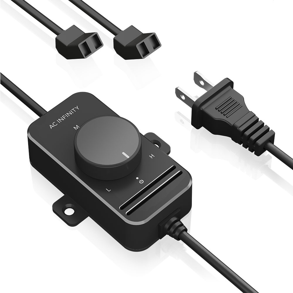 Fan Speed Controller for AC Axial Muffin Fans, Dual - AC Infinity