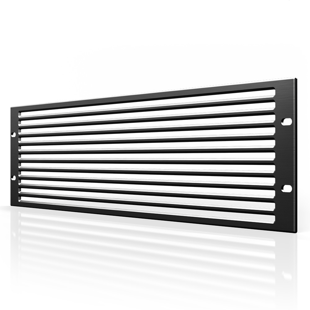 Anodized Aluminum Rack Panel Vented 3U - AC Infinity