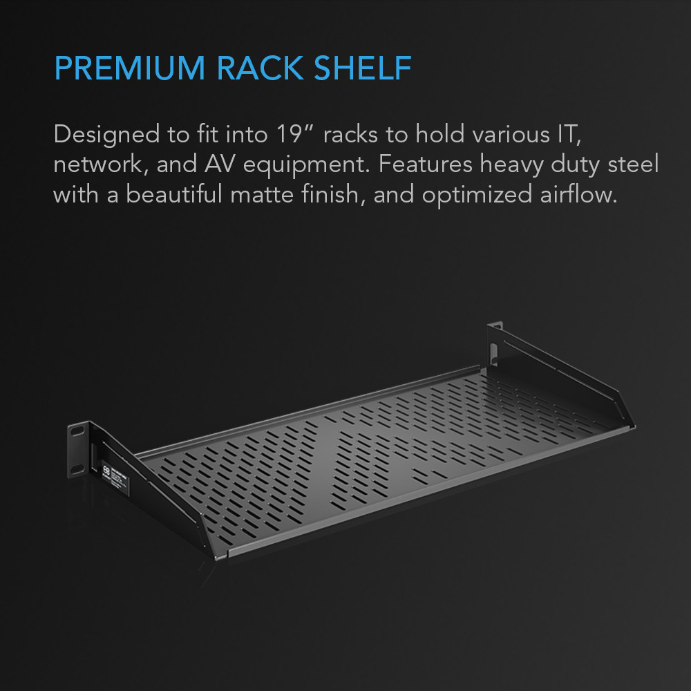 Vented Cantilever 1U Rack Shelf 8
