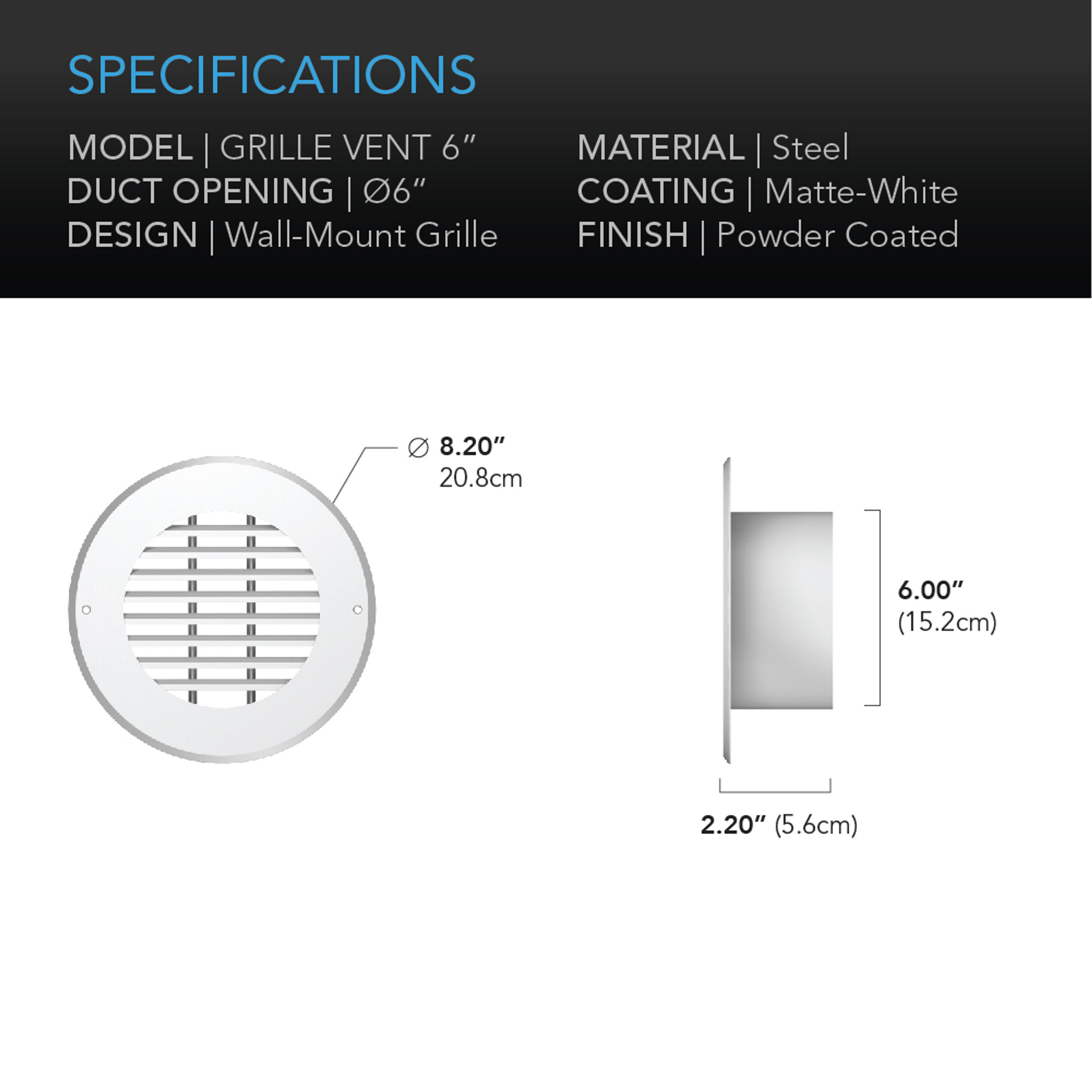 Powder Coated Exhaust Air Grill, For Industrial