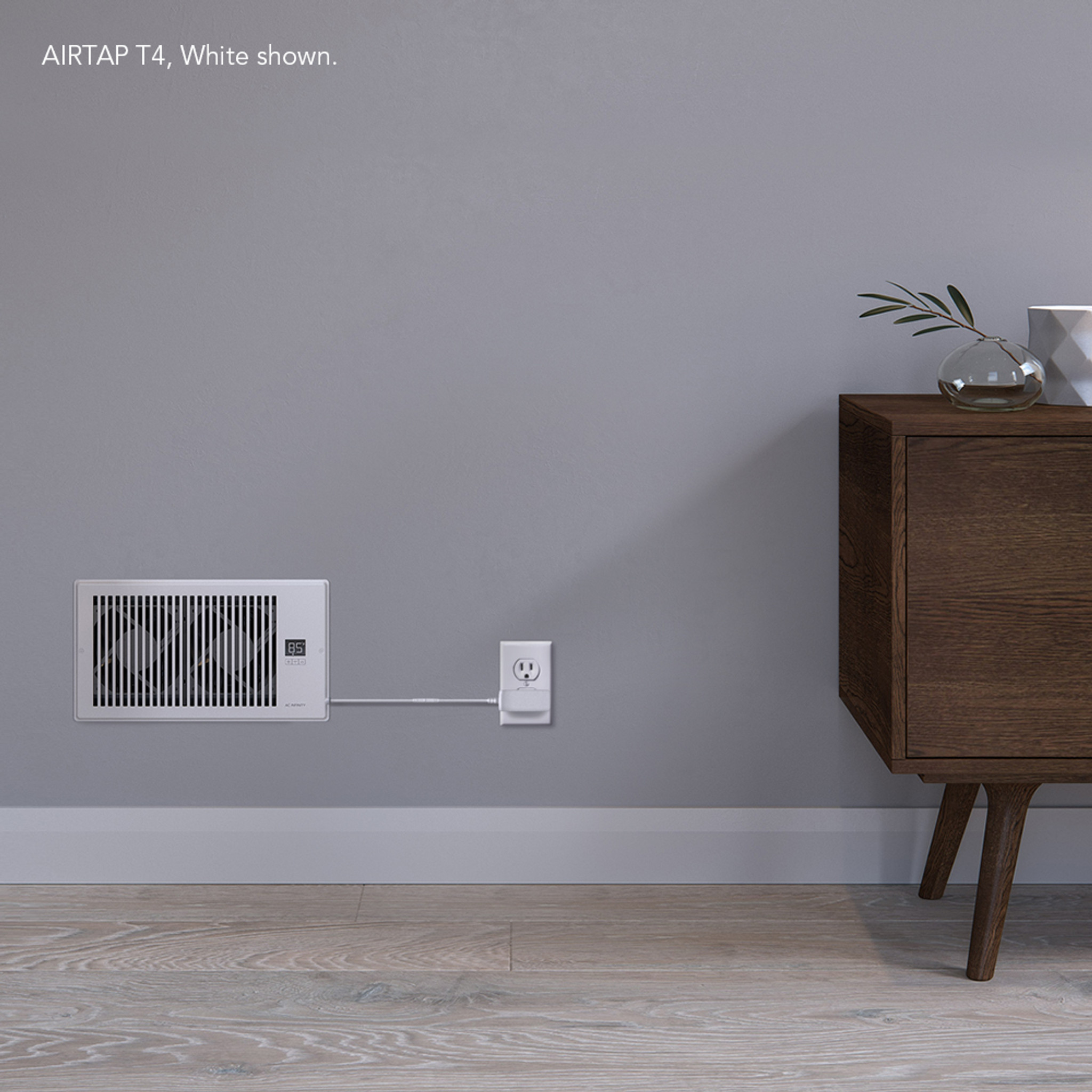 AC Infinity AIRTAP T6, Quiet Register Booster Fan with Thermostat