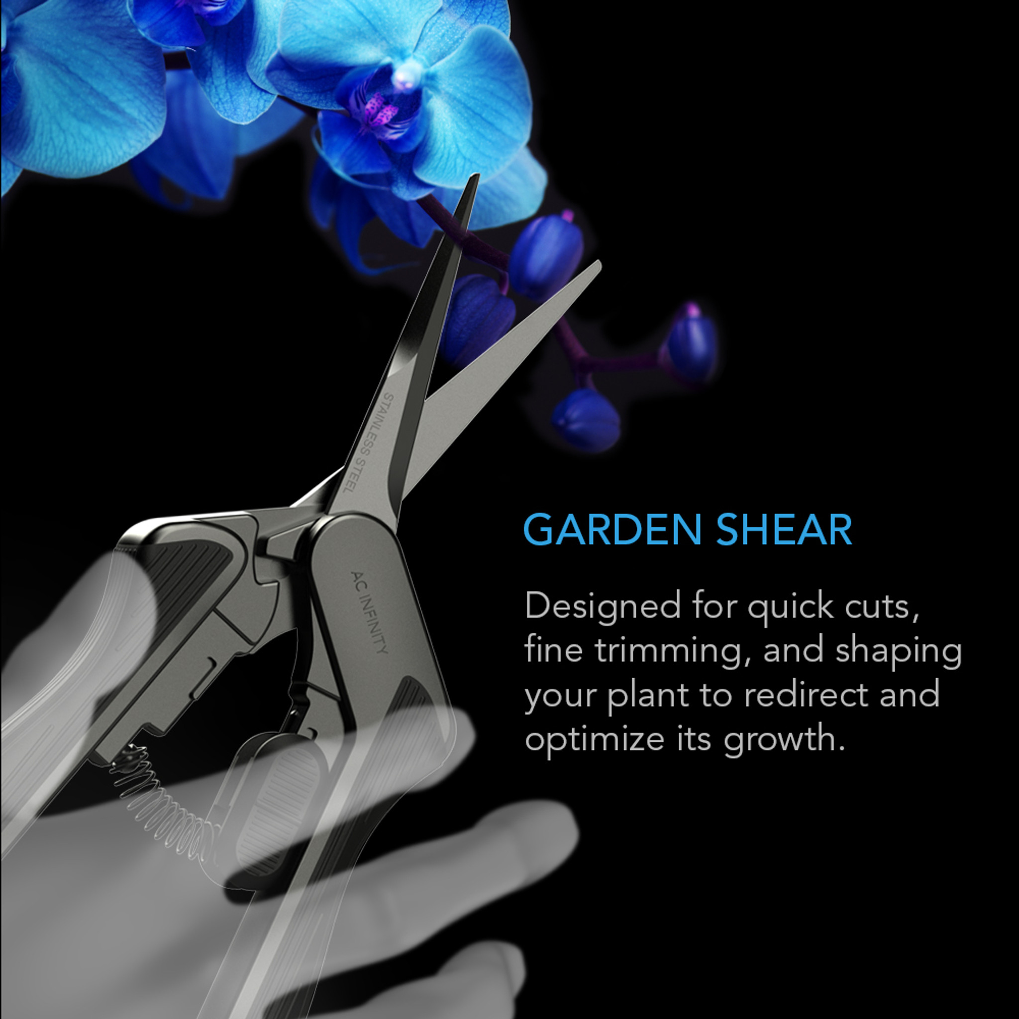 Green Micro Tip Garden Shears for Precise Trimming - Lightweight, Stainless  Steel Hand Pruners, Flower Trimmers, and Bonsai Snippers