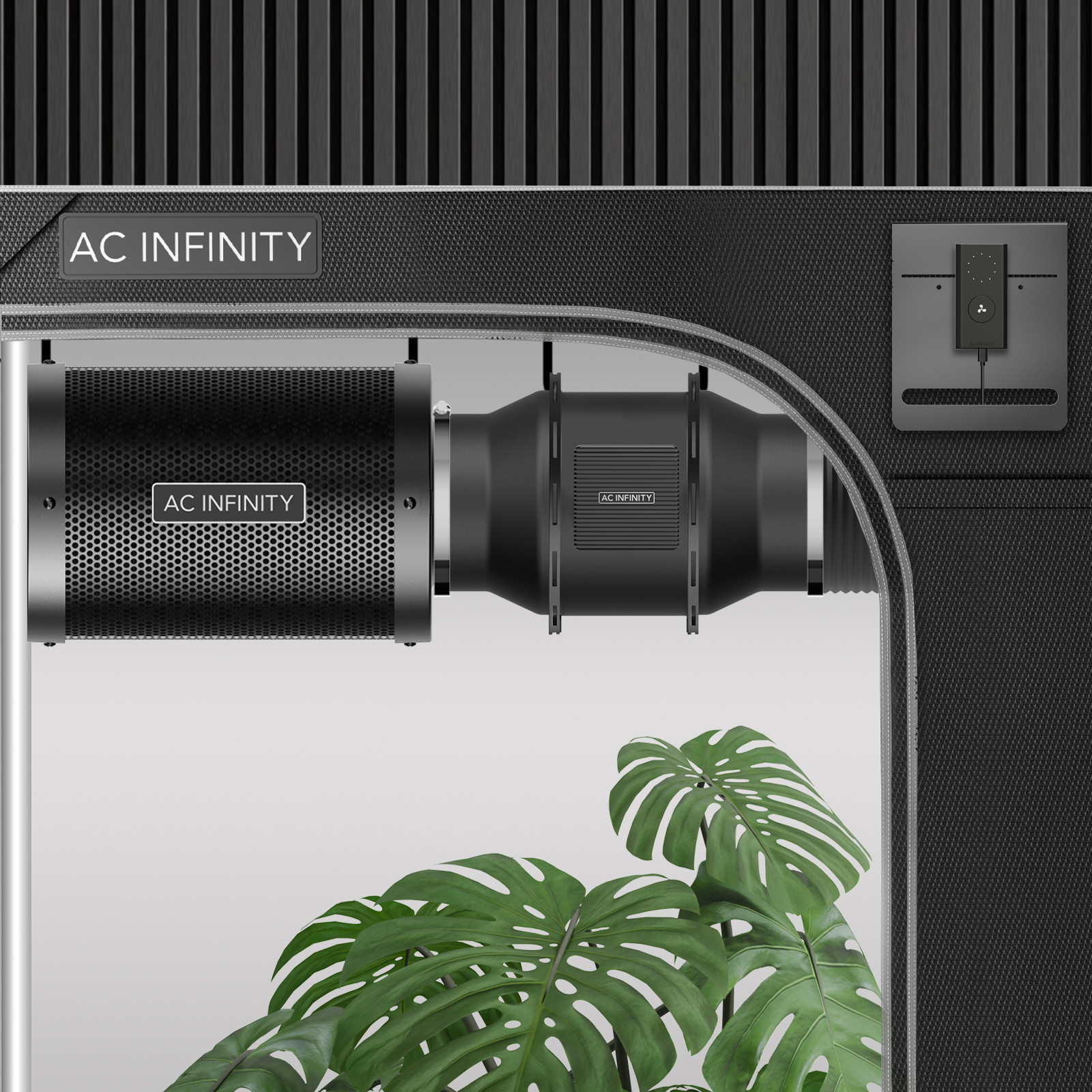 AC INFINITY　インライングロウ静音ファン Amazon.com: AC Infinity Air Filtration PRO Kit 8”, Inline Fan