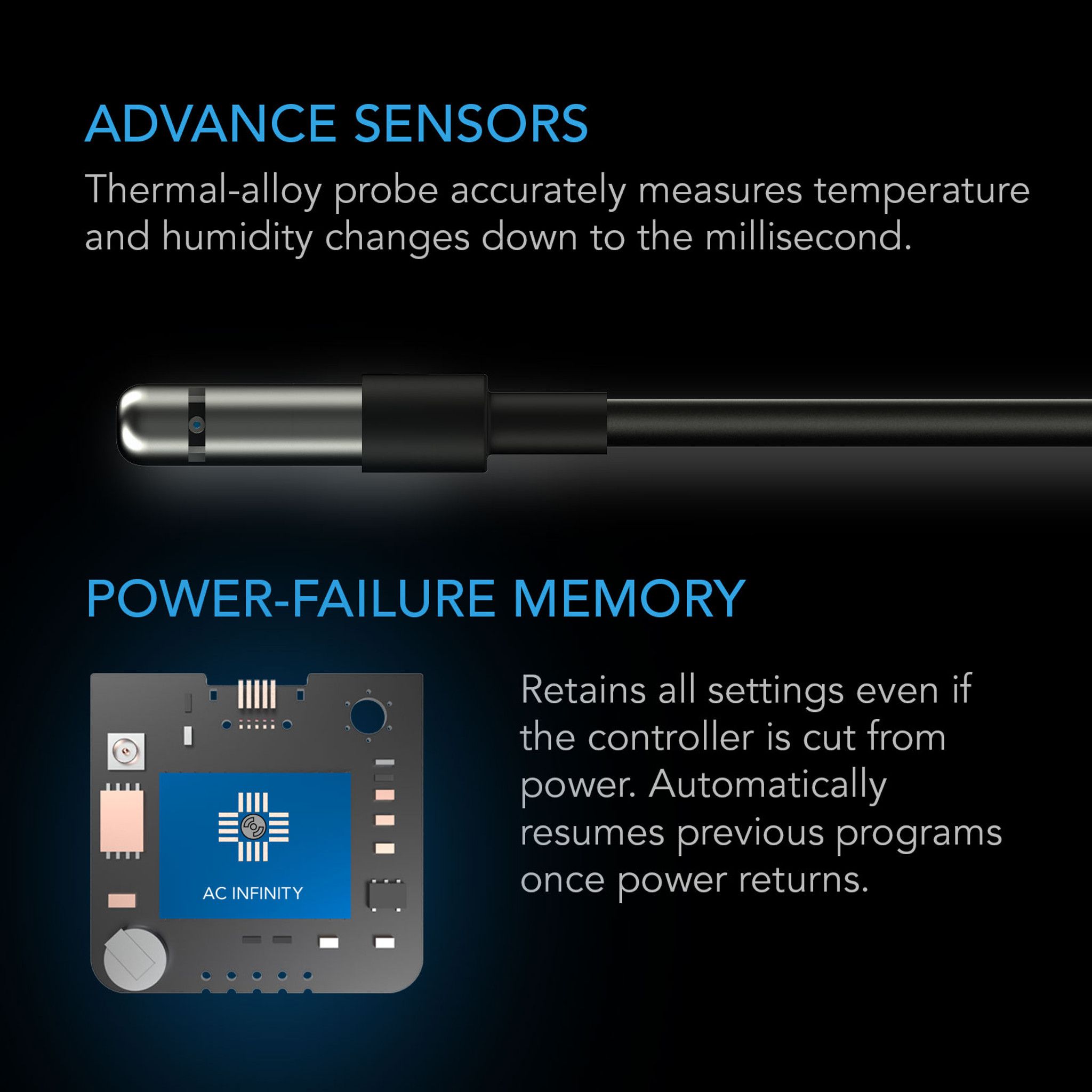 CONTROLLER 69, Independent Programs for Four Devices, Dynamic Temperature,  Humidity, Scheduling, Cycles, Levels Control, Data App, Bluetooth