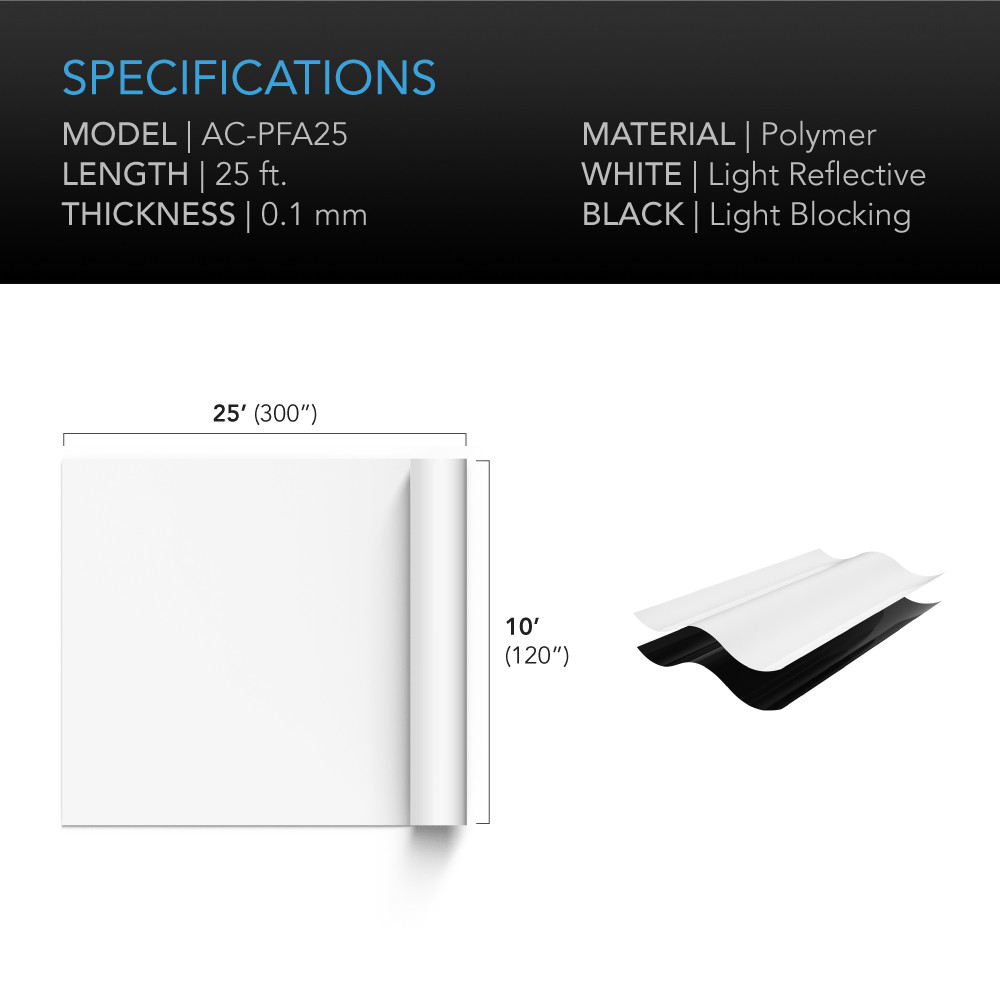 Black and White Panda Film 10x25'