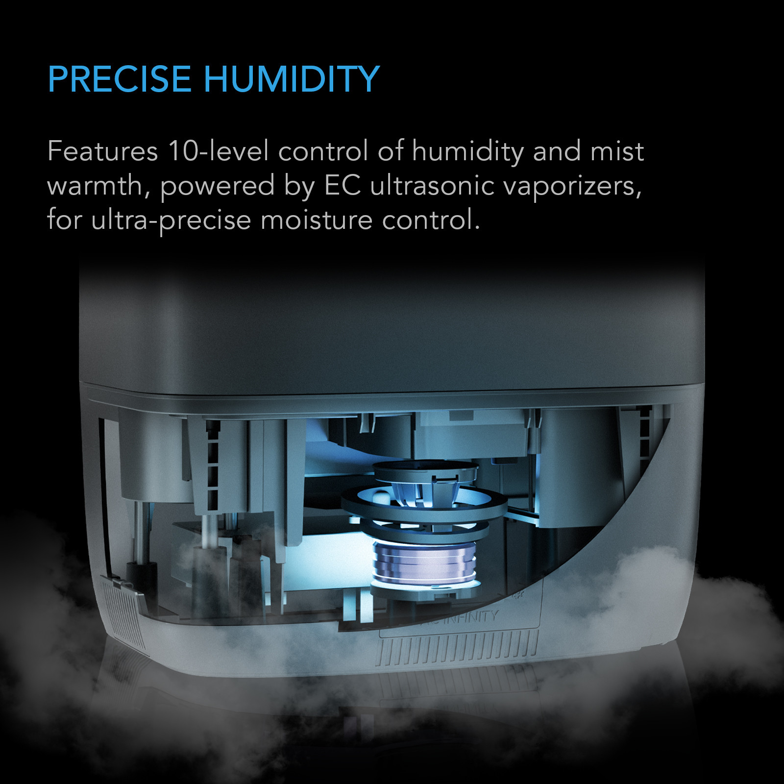 CLOUDFORGE T5 Plant Humidifier 9L Cool & Warm Mist | AC Infinity