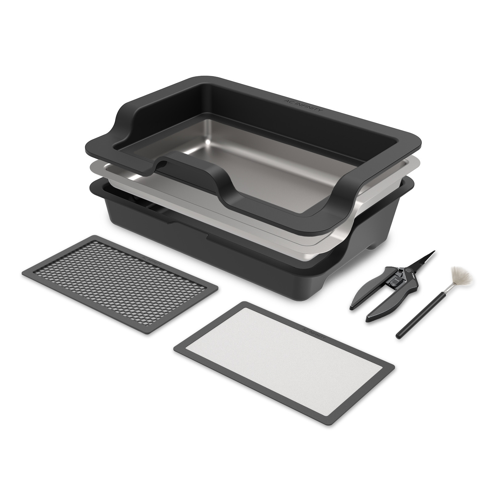 Large Trim Tray System, Interchangeable 3-Tray & 2-Screen Kit - AC