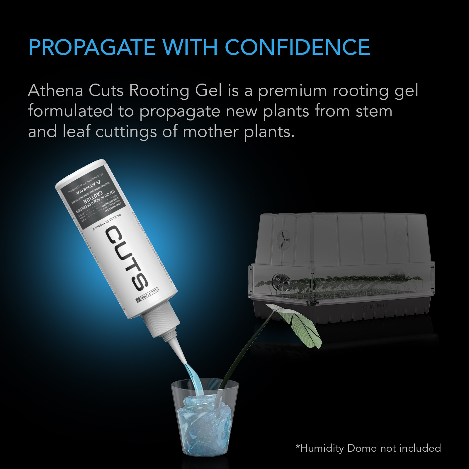 Cuts, Water-Based Rooting Gel for Cloning Plants, 8 oz. | AC Infinity