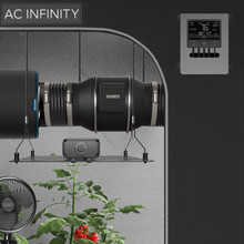 CLOUDLINE PRO T8, Quiet Inline Duct Fan System with Temperature