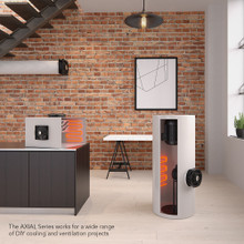 Doorway fan, room-to-room fan, fireplace fan, pellet wood stove fan, ventilation and circulation fan